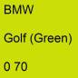 Preview: BMW, Golf (Green), 0 70.